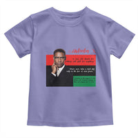 Motivational Malcolm X Quote Toddler T Shirt Black History Month Gift - Wonder Print Shop