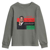 Motivational Malcolm X Quote Youth Sweatshirt Black History Month Gift - Wonder Print Shop
