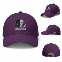Malcolm X Quote Baseball Cap A Man Who Stands For Nothing Will Fall
