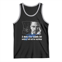 Malcolm X Quote Tank Top A Man Who Stands For Nothing Will Fall - Wonder Print Shop