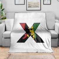 Malcolm X Throw Blanket African American Heritage Gift - Wonder Print Shop