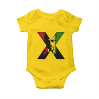 Malcolm X Baby Onesie African American Heritage Gift - Wonder Print Shop