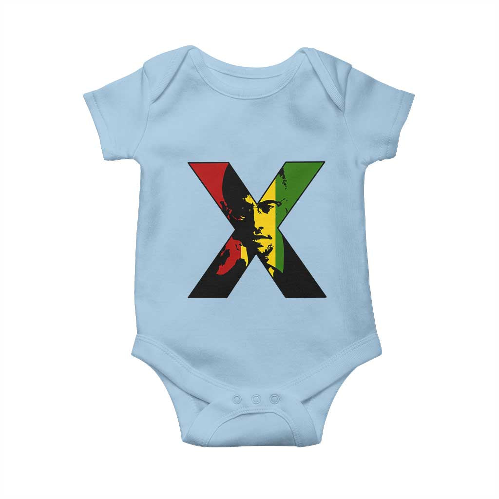Malcolm X Baby Onesie African American Heritage Gift - Wonder Print Shop