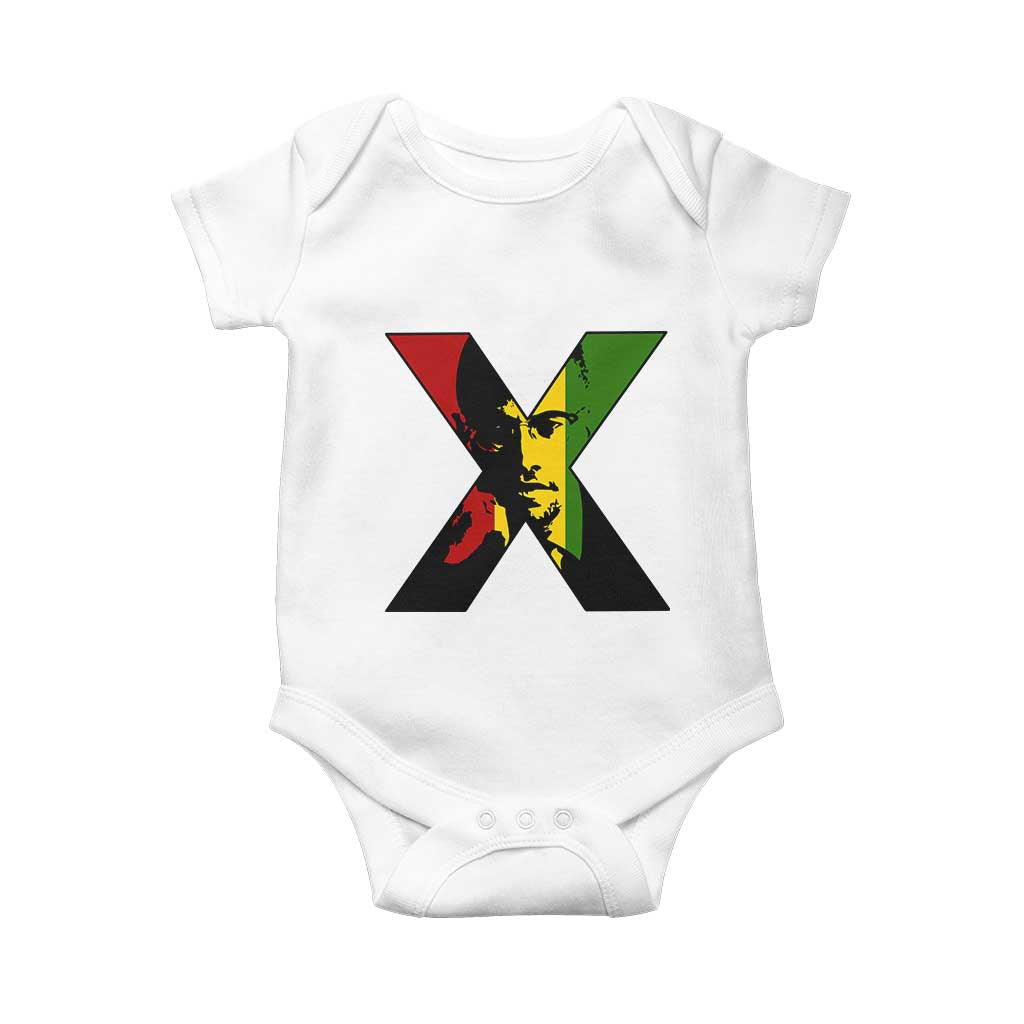 Malcolm X Baby Onesie African American Heritage Gift - Wonder Print Shop