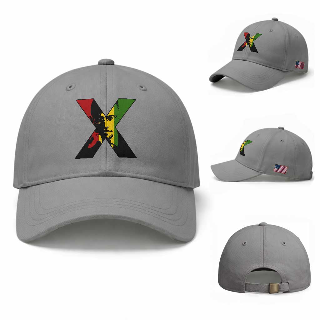 Malcolm X Baseball Cap African American Heritage Gift