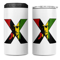 Malcolm X 4 in 1 Can Cooler Tumbler African American Heritage Gift - Wonder Print Shop