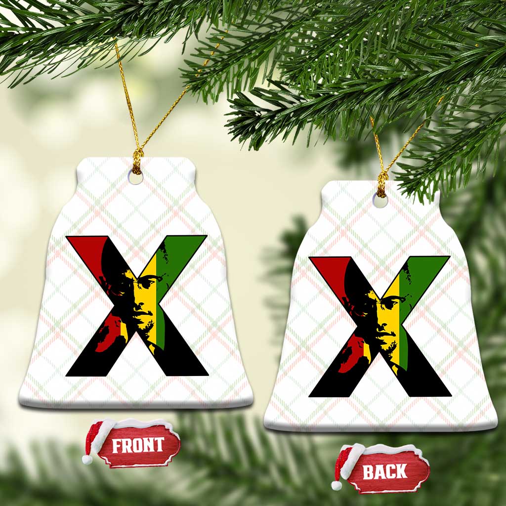 Malcolm X Ceramic Ornament African American Heritage Gift - Wonder Print Shop