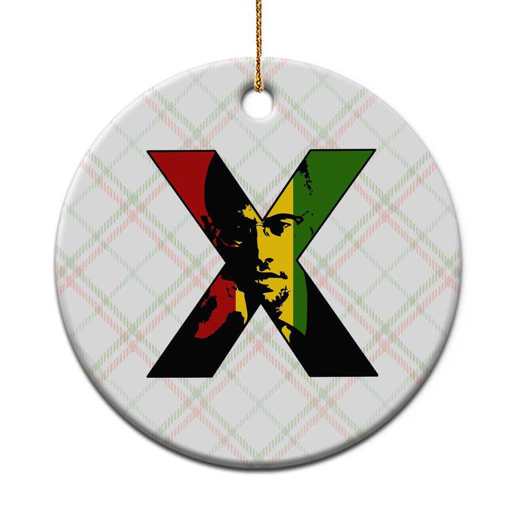 Malcolm X Ceramic Ornament African American Heritage Gift - Wonder Print Shop