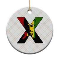 Malcolm X Ceramic Ornament African American Heritage Gift - Wonder Print Shop