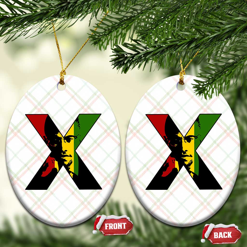 Malcolm X Ceramic Ornament African American Heritage Gift - Wonder Print Shop