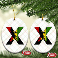 Malcolm X Ceramic Ornament African American Heritage Gift - Wonder Print Shop