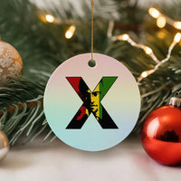 Malcolm X Ceramic Ornament African American Heritage Gift - Wonder Print Shop