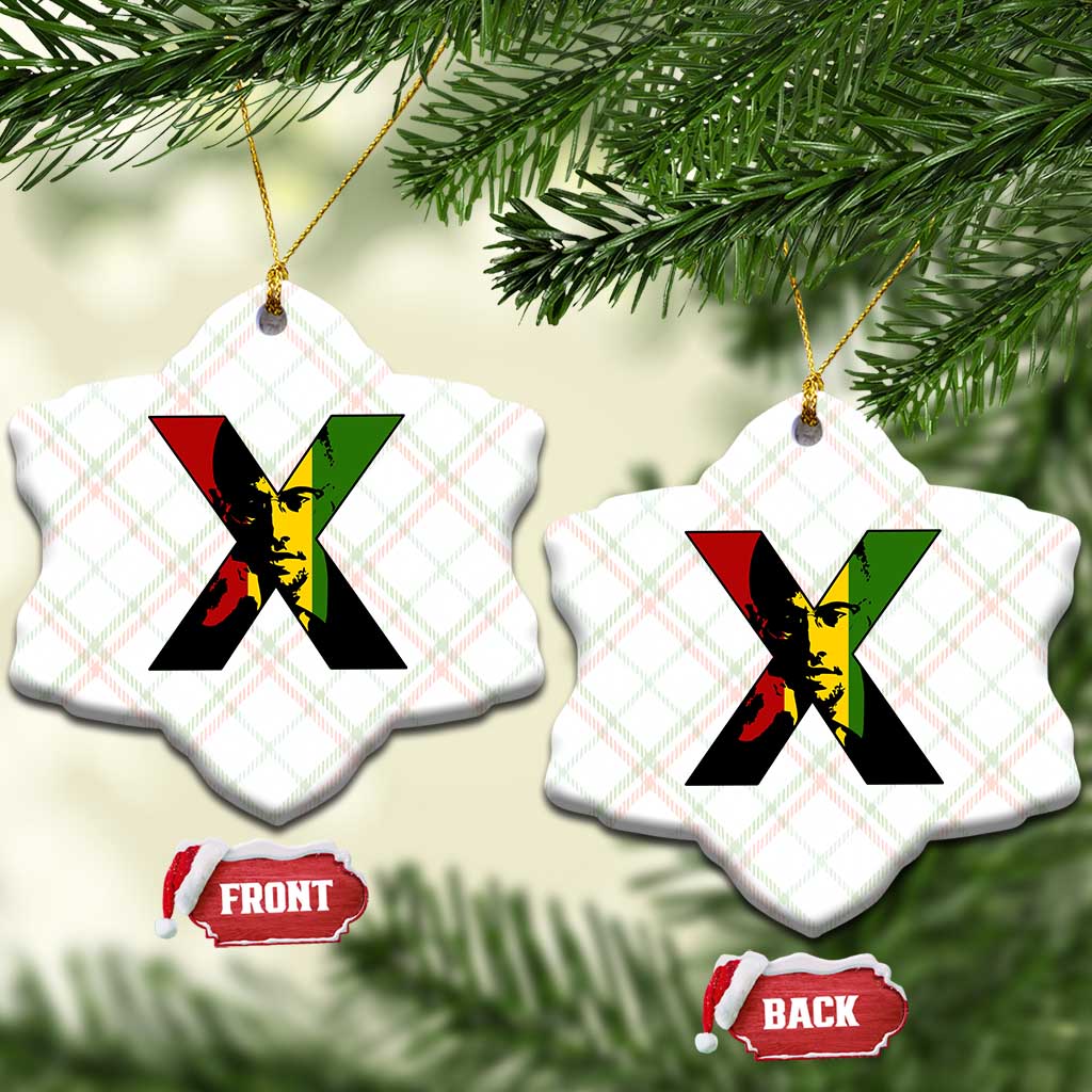 Malcolm X Ceramic Ornament African American Heritage Gift - Wonder Print Shop