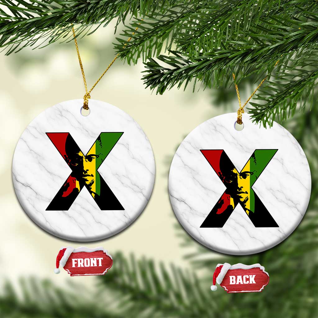 Malcolm X Ceramic Ornament African American Heritage Gift - Wonder Print Shop