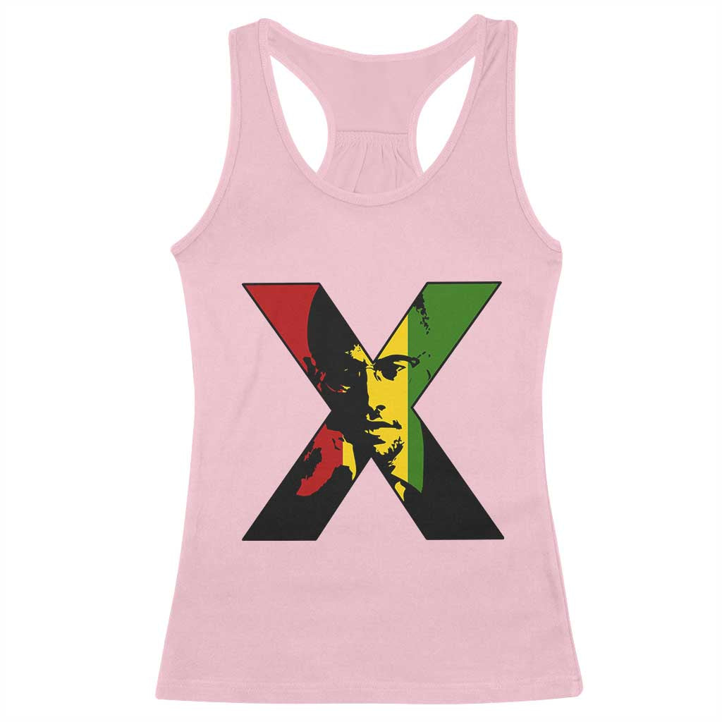 Malcolm X Racerback Tank Top African American Heritage Gift - Wonder Print Shop