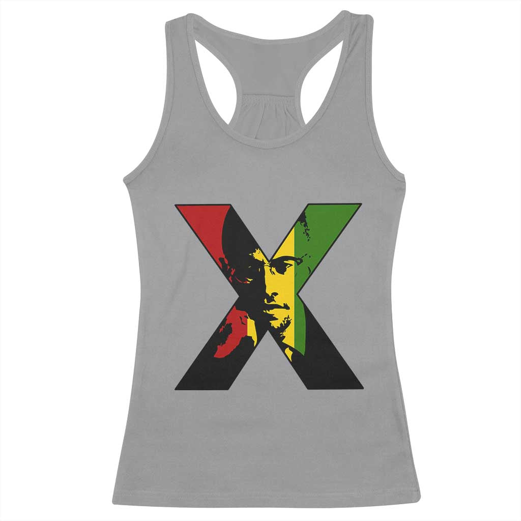 Malcolm X Racerback Tank Top African American Heritage Gift - Wonder Print Shop