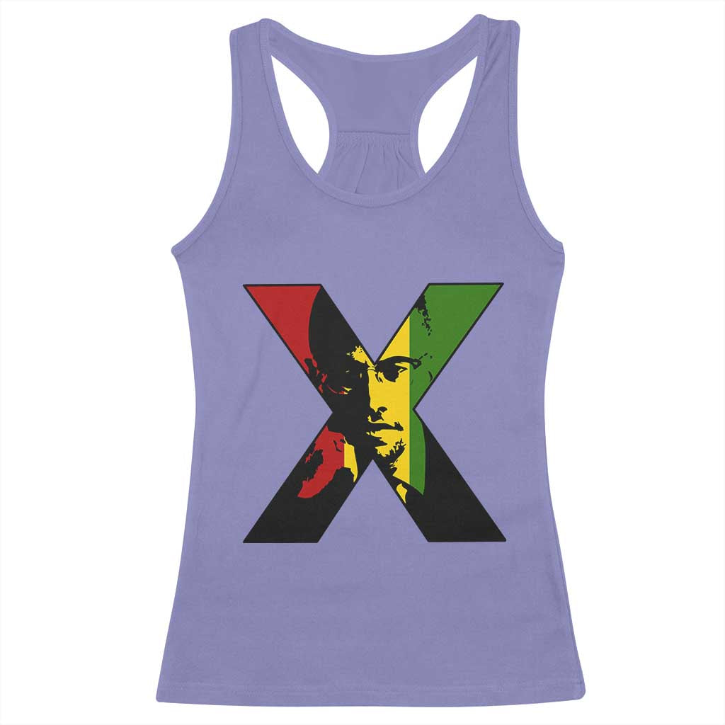 Malcolm X Racerback Tank Top African American Heritage Gift - Wonder Print Shop
