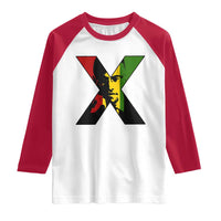 Malcolm X Raglan Shirt African American Heritage Gift - Wonder Print Shop