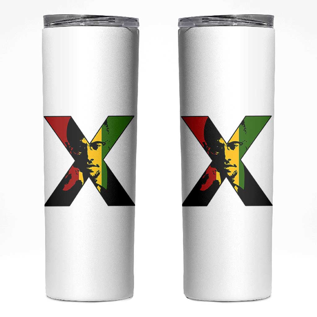 Malcolm X Skinny Tumbler African American Heritage Gift - Wonder Print Shop