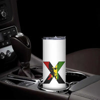 Malcolm X Skinny Tumbler African American Heritage Gift - Wonder Print Shop