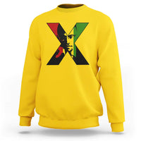 Malcolm X Sweatshirt African American Heritage Gift - Wonder Print Shop