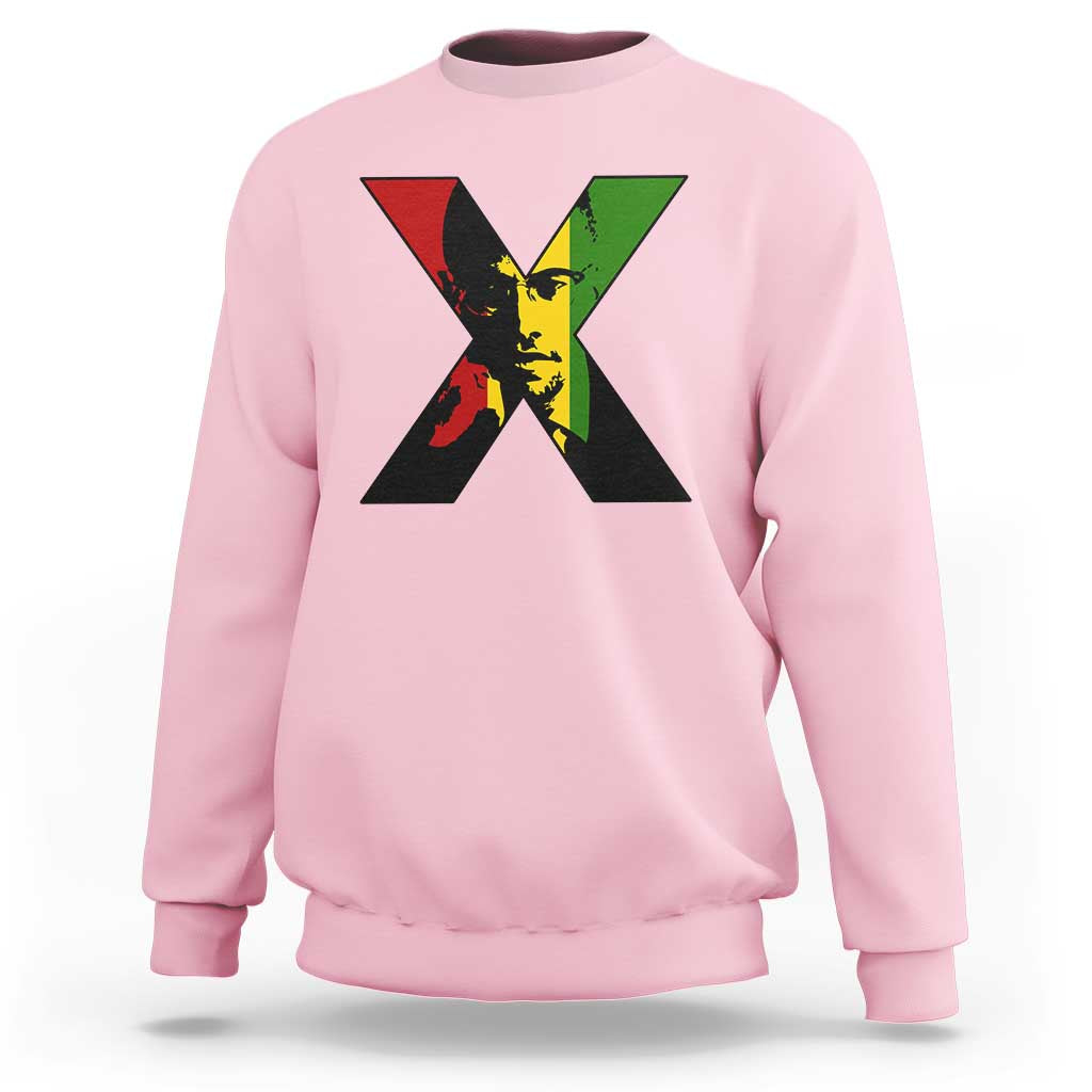 Malcolm X Sweatshirt African American Heritage Gift - Wonder Print Shop
