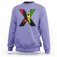 Malcolm X Sweatshirt African American Heritage Gift - Wonder Print Shop