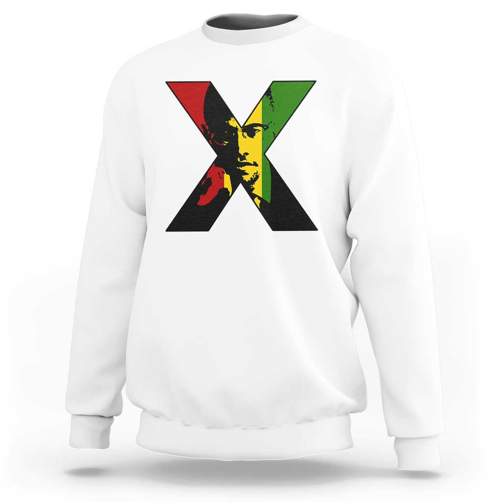 Malcolm X Sweatshirt African American Heritage Gift - Wonder Print Shop