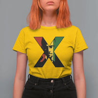 Malcolm X T Shirt For Women African American Heritage Gift - Wonder Print Shop