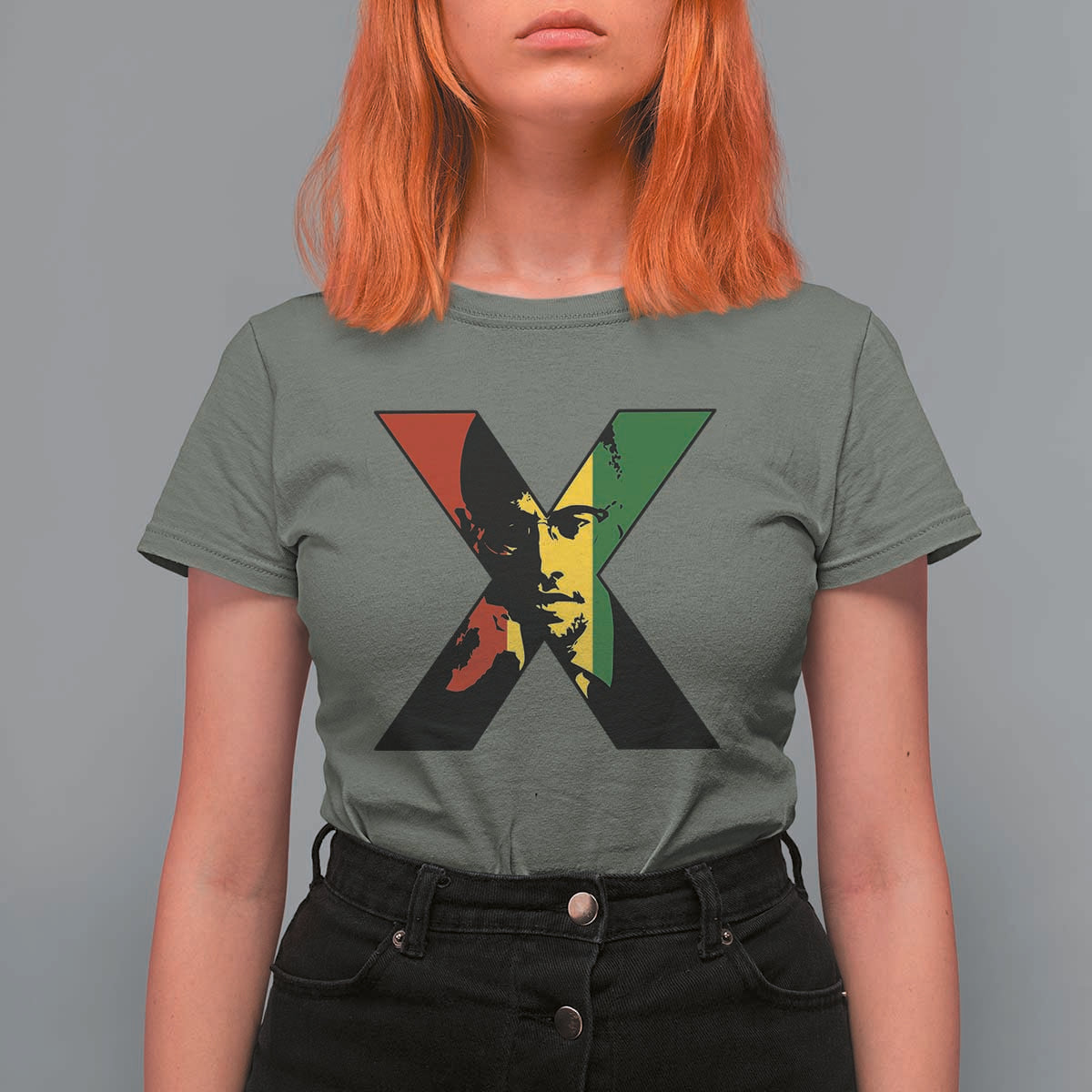 Malcolm X T Shirt For Women African American Heritage Gift - Wonder Print Shop