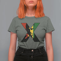 Malcolm X T Shirt For Women African American Heritage Gift - Wonder Print Shop