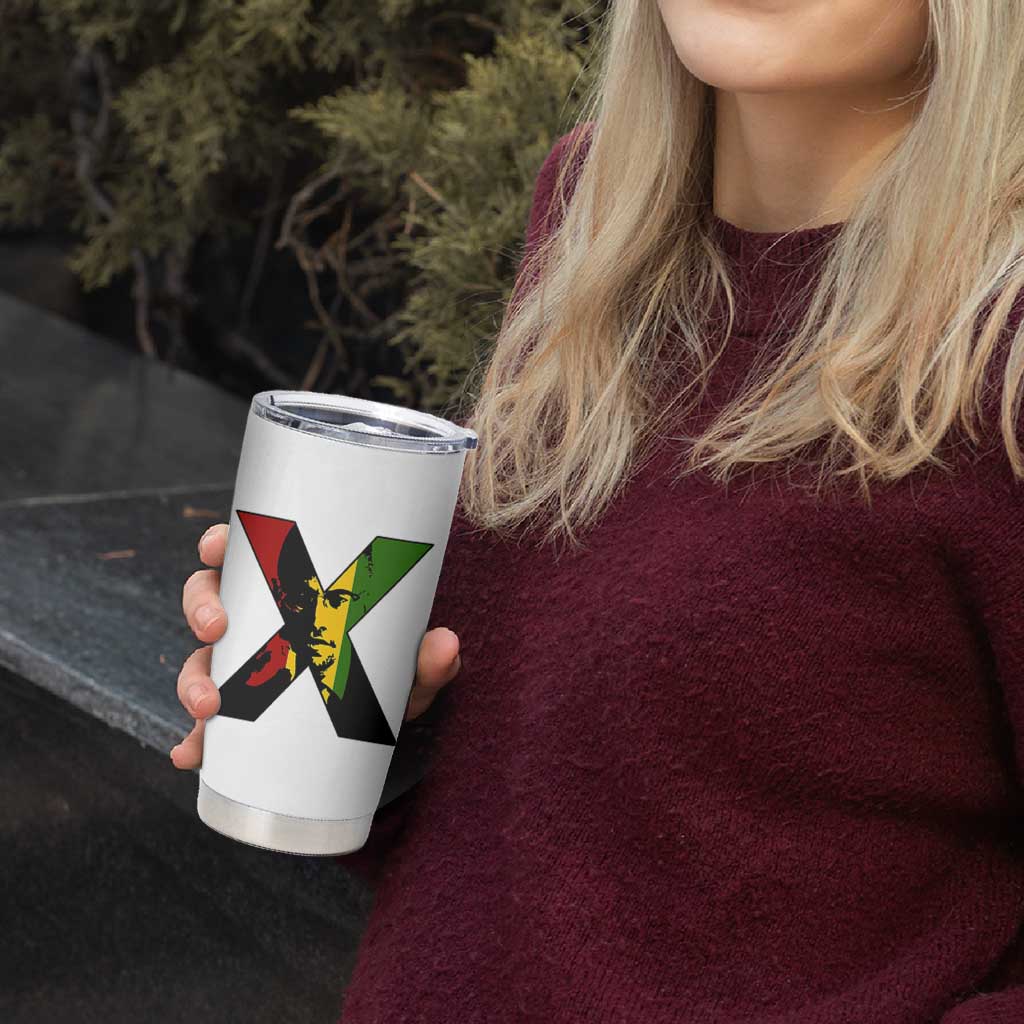 Malcolm X Tumbler Cup African American Heritage Gift - Wonder Print Shop