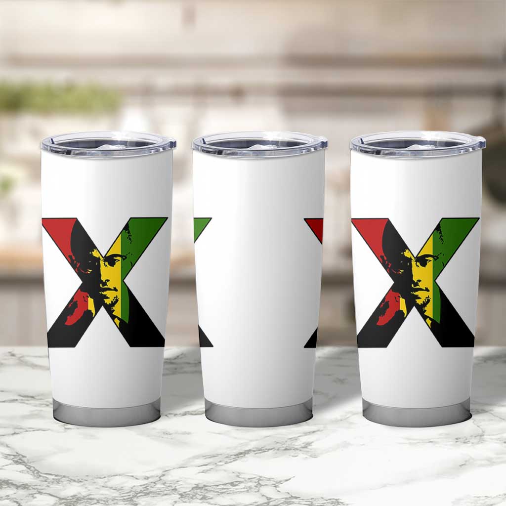 Malcolm X Tumbler Cup African American Heritage Gift - Wonder Print Shop