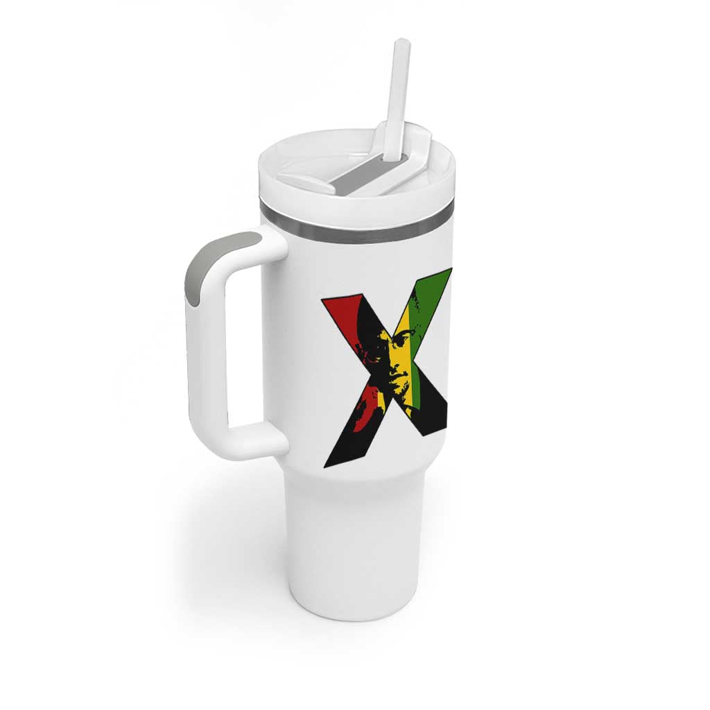 Malcolm X Tumbler With Handle African American Heritage Gift - Wonder Print Shop
