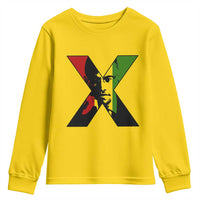 Malcolm X Youth Sweatshirt African American Heritage Gift - Wonder Print Shop