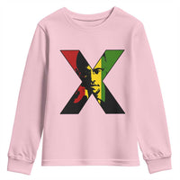 Malcolm X Youth Sweatshirt African American Heritage Gift - Wonder Print Shop