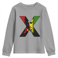 Malcolm X Youth Sweatshirt African American Heritage Gift - Wonder Print Shop