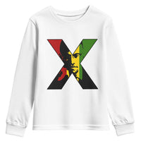 Malcolm X Youth Sweatshirt African American Heritage Gift - Wonder Print Shop