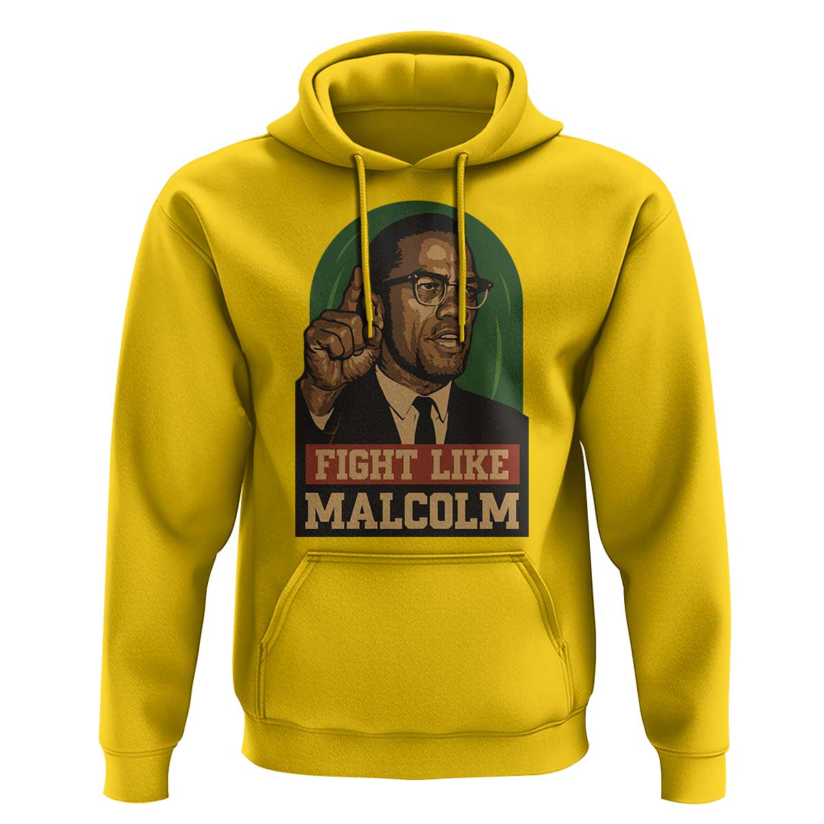Fight Like Malcolm X Hoodie Black History Month Inspirational Gift - Wonder Print Shop