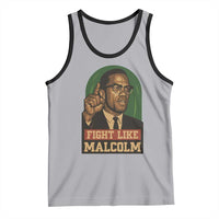 Fight Like Malcolm X Tank Top Black History Month Inspirational Gift - Wonder Print Shop