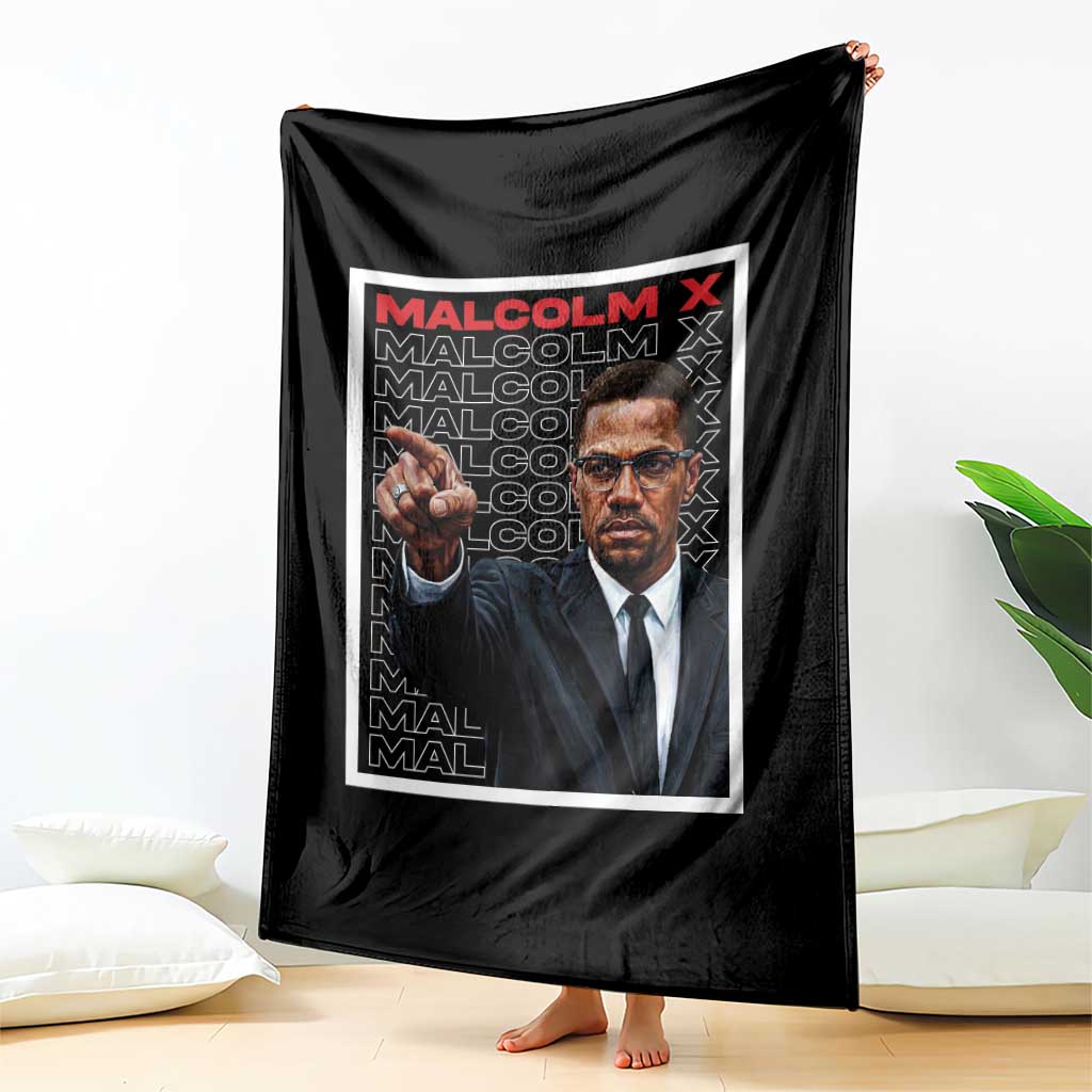 Malcolm X Legend Throw Blanket African American Activist Legacy - Wonder Print Shop