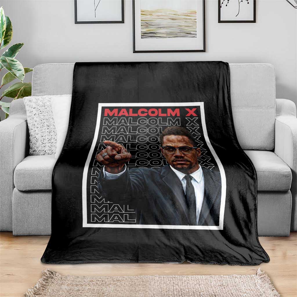 Malcolm X Legend Throw Blanket African American Activist Legacy - Wonder Print Shop