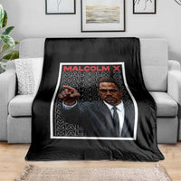 Malcolm X Legend Throw Blanket African American Activist Legacy - Wonder Print Shop