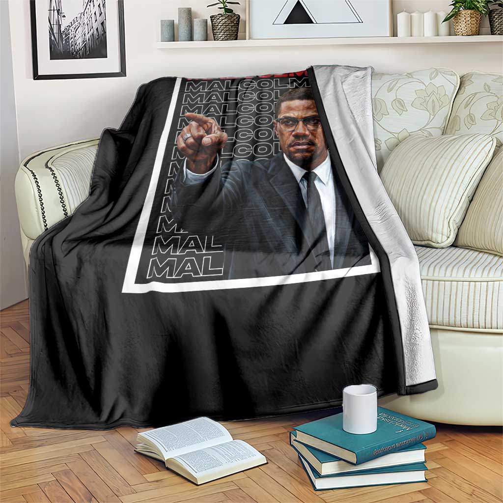 Malcolm X Legend Throw Blanket African American Activist Legacy - Wonder Print Shop