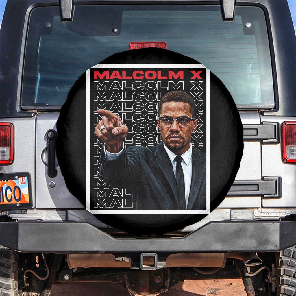 Malcolm X Legend Spare Tire Cover African American Activist Legacy - Wonder Print Shop