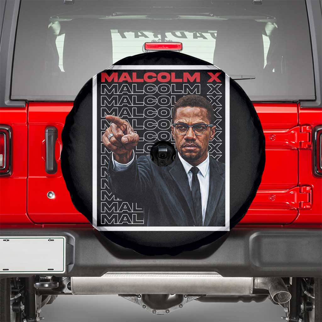 Malcolm X Legend Spare Tire Cover African American Activist Legacy - Wonder Print Shop