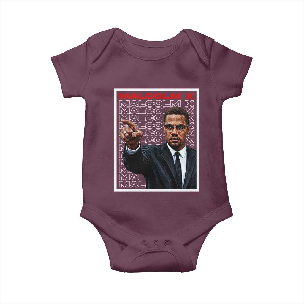 Malcolm X Legend Baby Onesie African American Activist Legacy - Wonder Print Shop