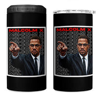 Malcolm X Legend 4 in 1 Can Cooler Tumbler African American Activist Legacy - Wonder Print Shop