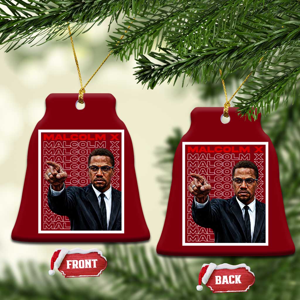 Malcolm X Legend Ceramic Ornament African American Activist Legacy - Wonder Print Shop