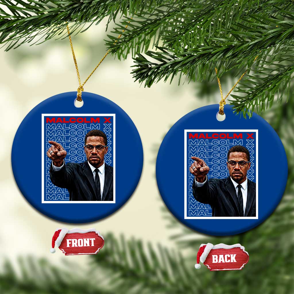Malcolm X Legend Ceramic Ornament African American Activist Legacy - Wonder Print Shop